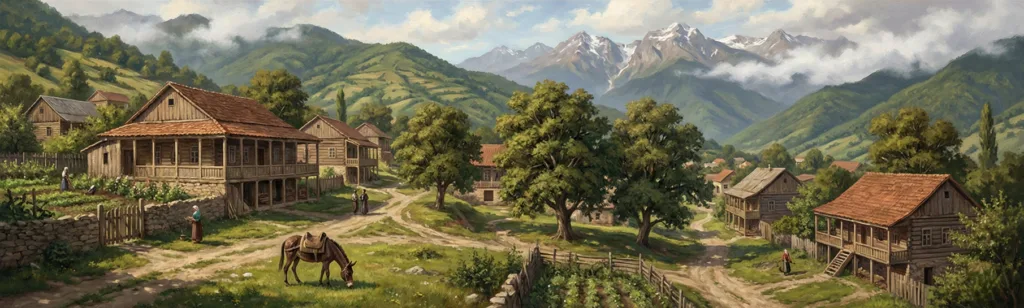 Çegem Köyü - Kafkas Dağları