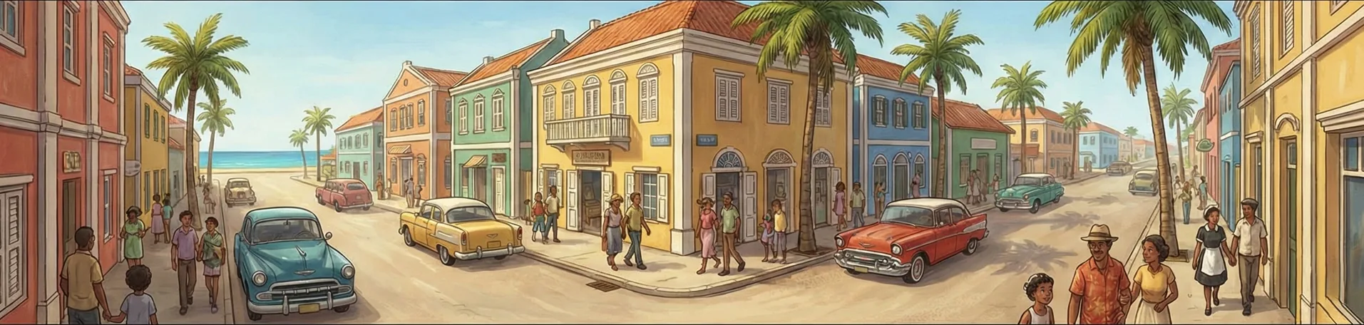 Zuidstraat (Güney Sokağı) - Oranjestad , Aruba